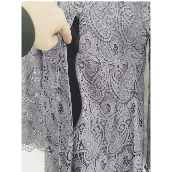 Anthropologie Maeve Embroidered Lace Mini Dress - Picture 4 of 5